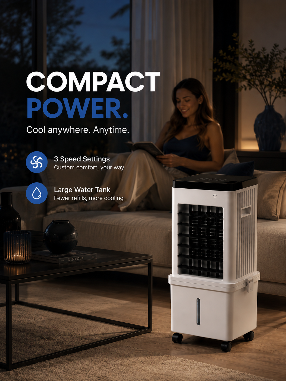 Saliénne Pro — Climatiseur Silencieux 9000 BTU 4-en-1