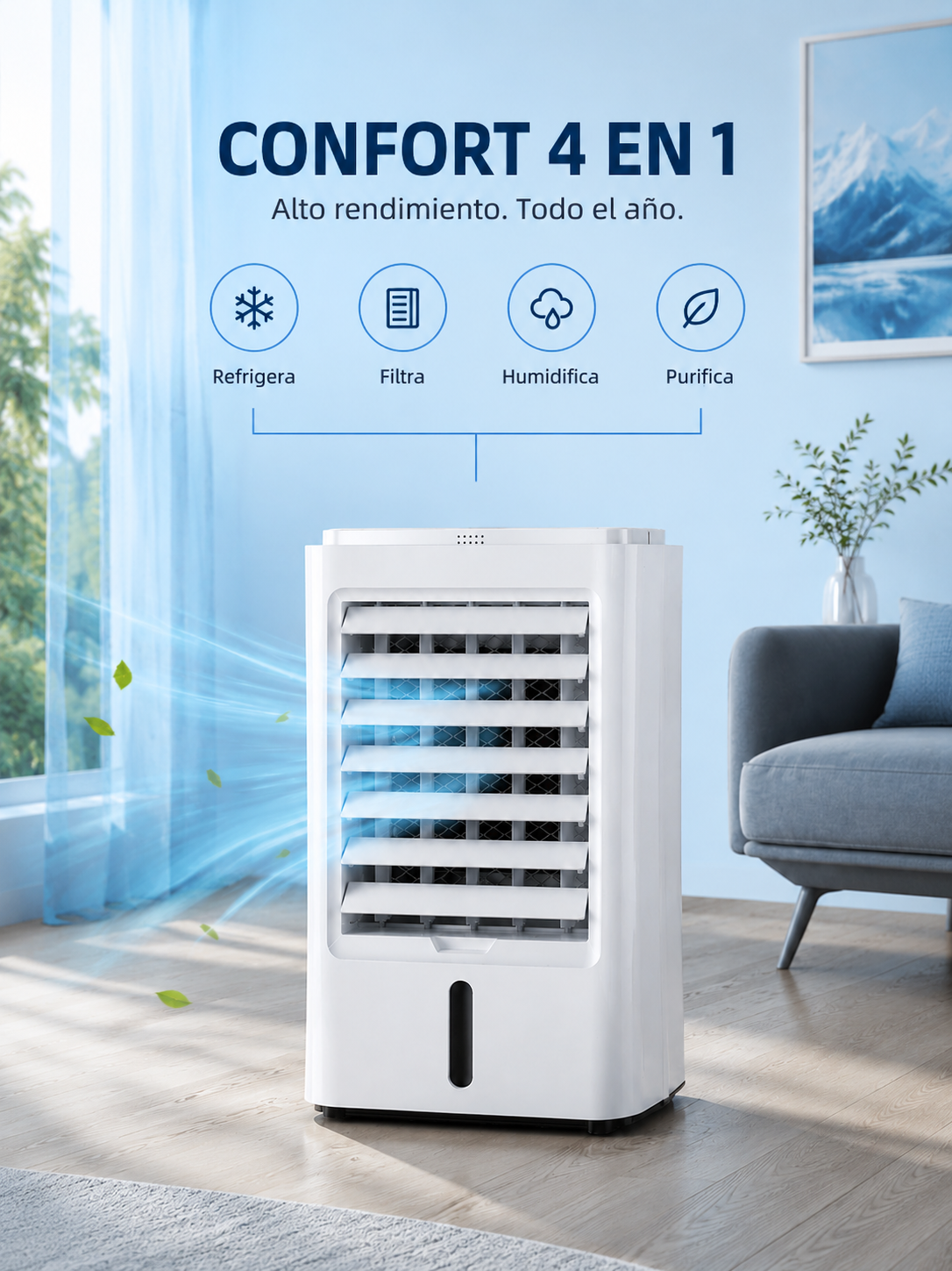 Frisoria Compact Pro — Mini Aire Acondicionado USB para Oficina