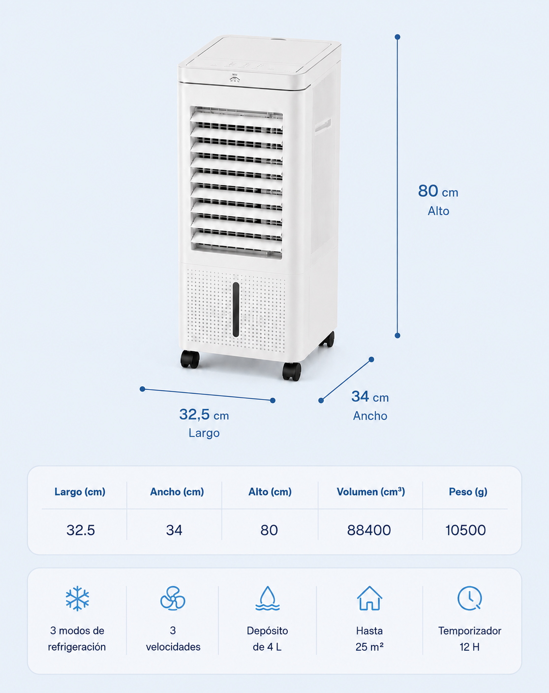 Frisoria Max — Aire Acondicionado Portátil Potente 25 m²