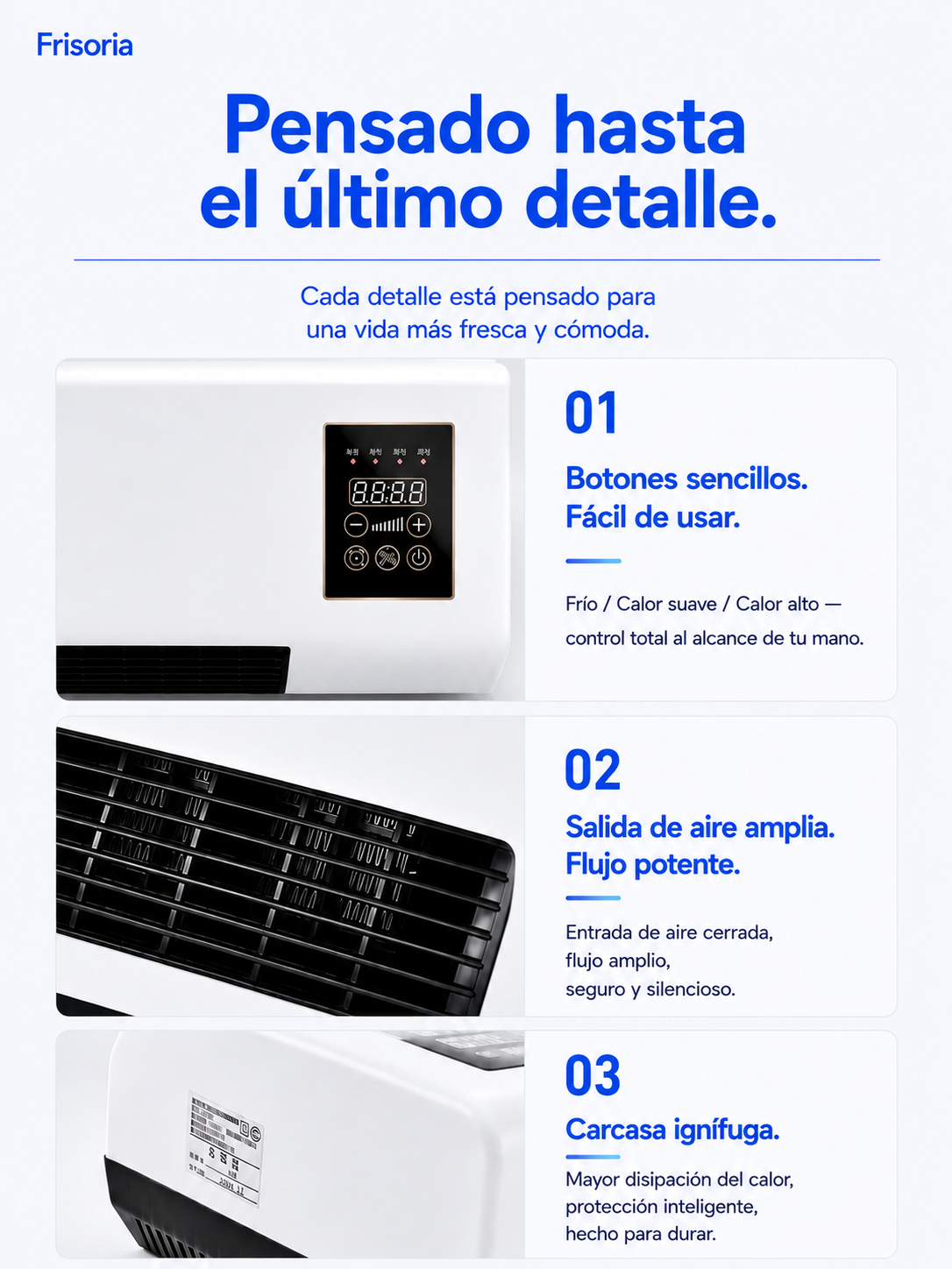Frisoria Wall Pro — Aire Acondicionado de Pared Autónomo de Fácil Instalación