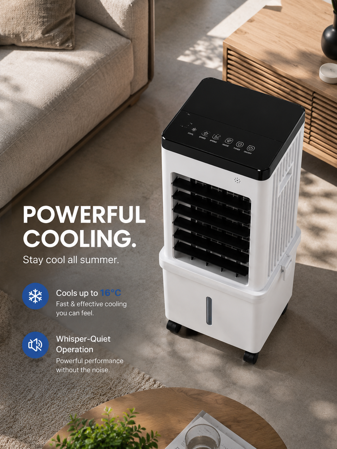 Frisoria 3-en-1 — Climatiseur Ultra Silencieux 60 dB