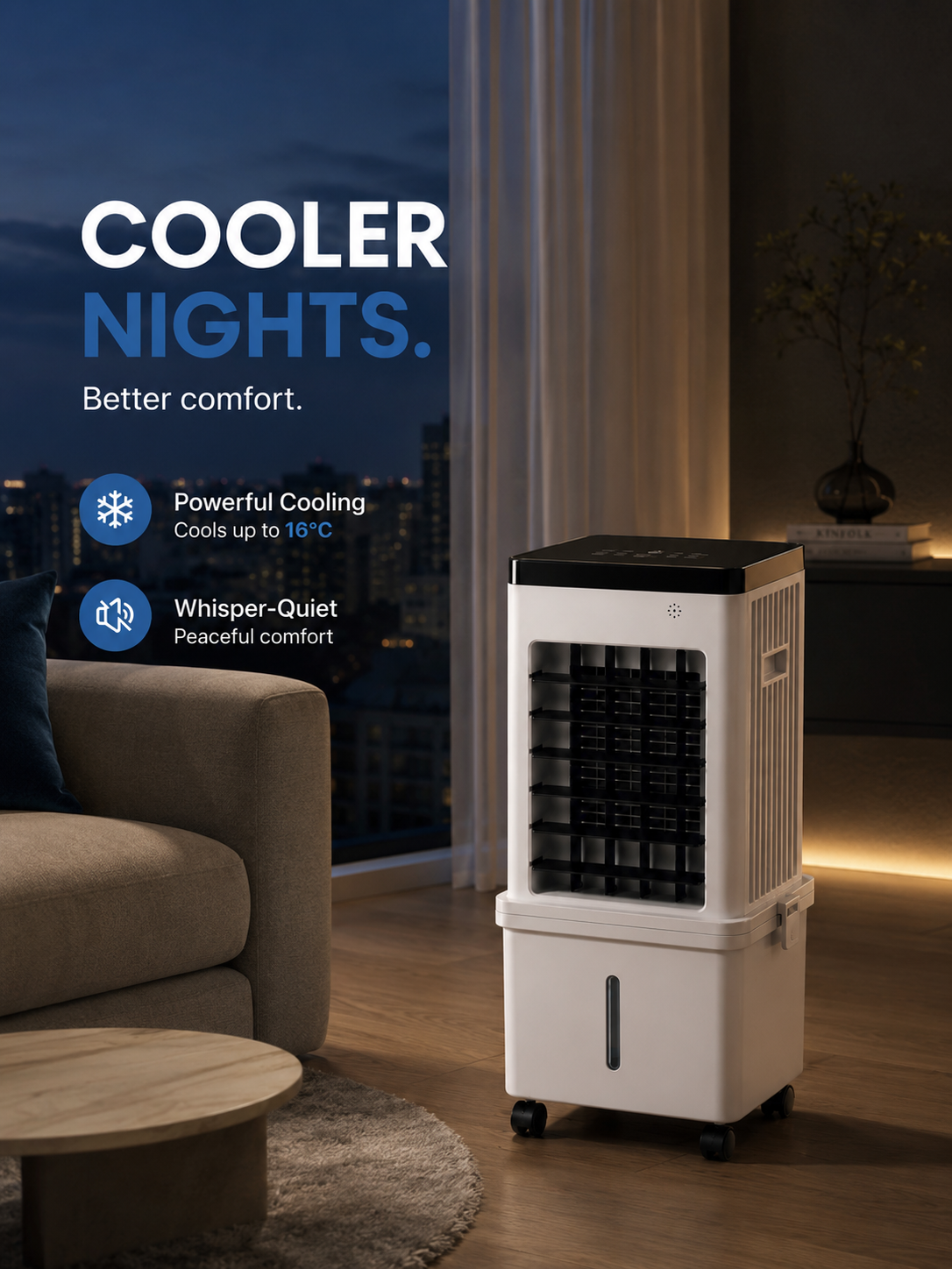 Saliénne Pro — Climatiseur Silencieux 9000 BTU 4-en-1