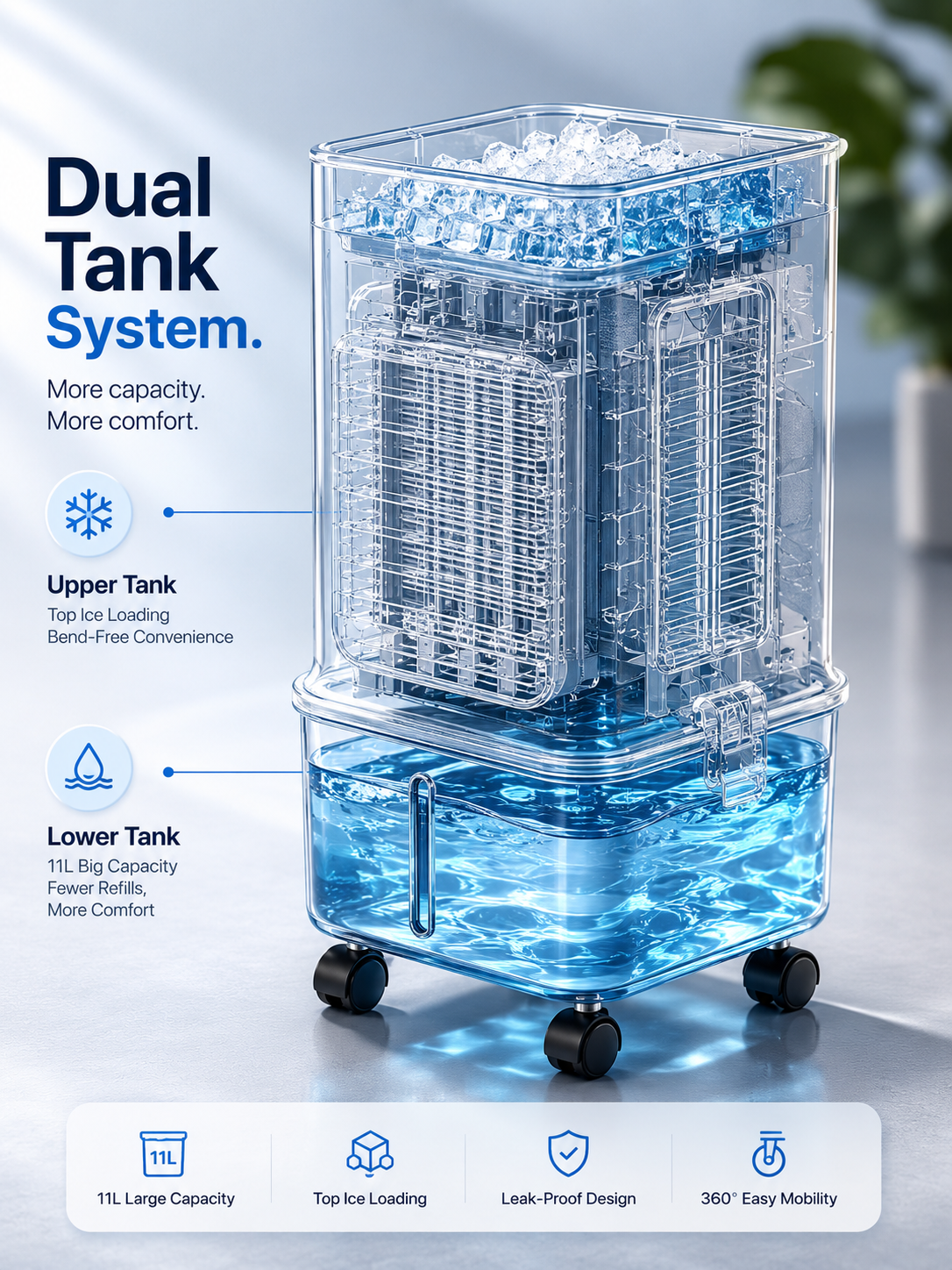 Saliénne Pro — Climatiseur Silencieux 9000 BTU 4-en-1