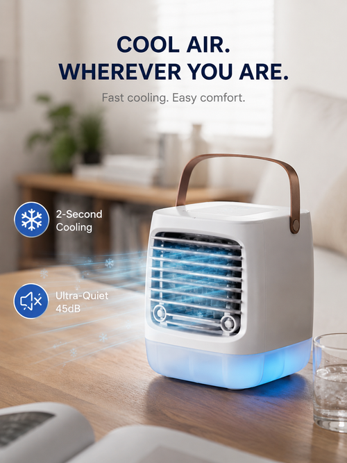 Frisoria Mini USB — Rafraîchisseur d'Air Silencieux Bureau