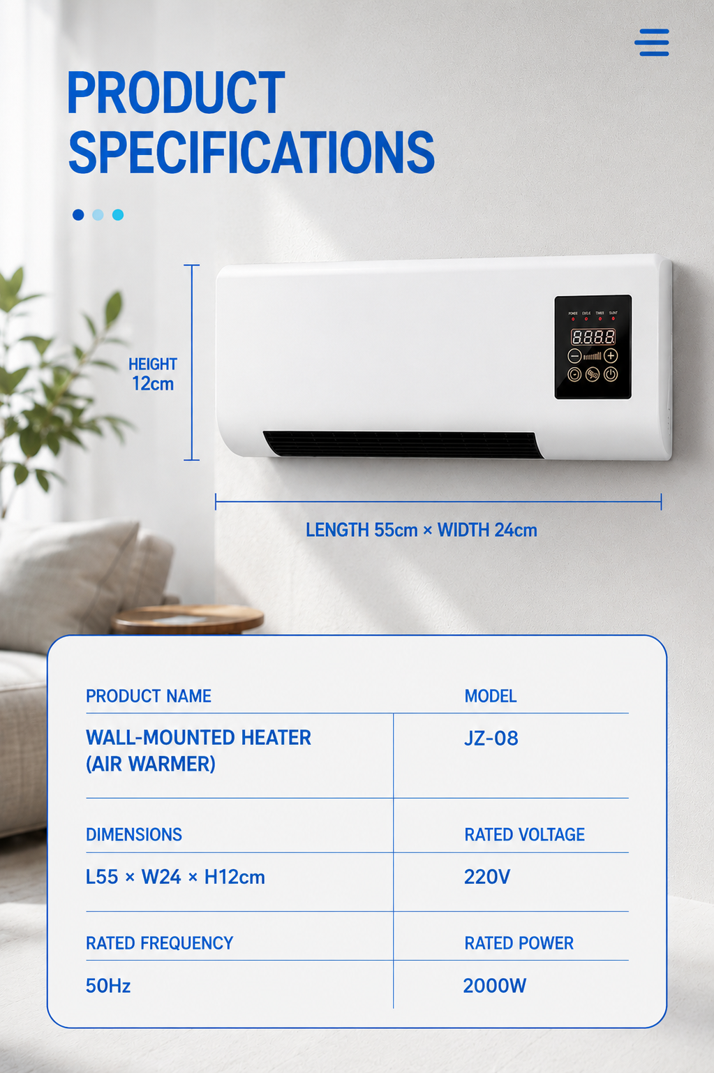 Saliénne Wall Pro — Climatiseur Mural Autonome à Installer