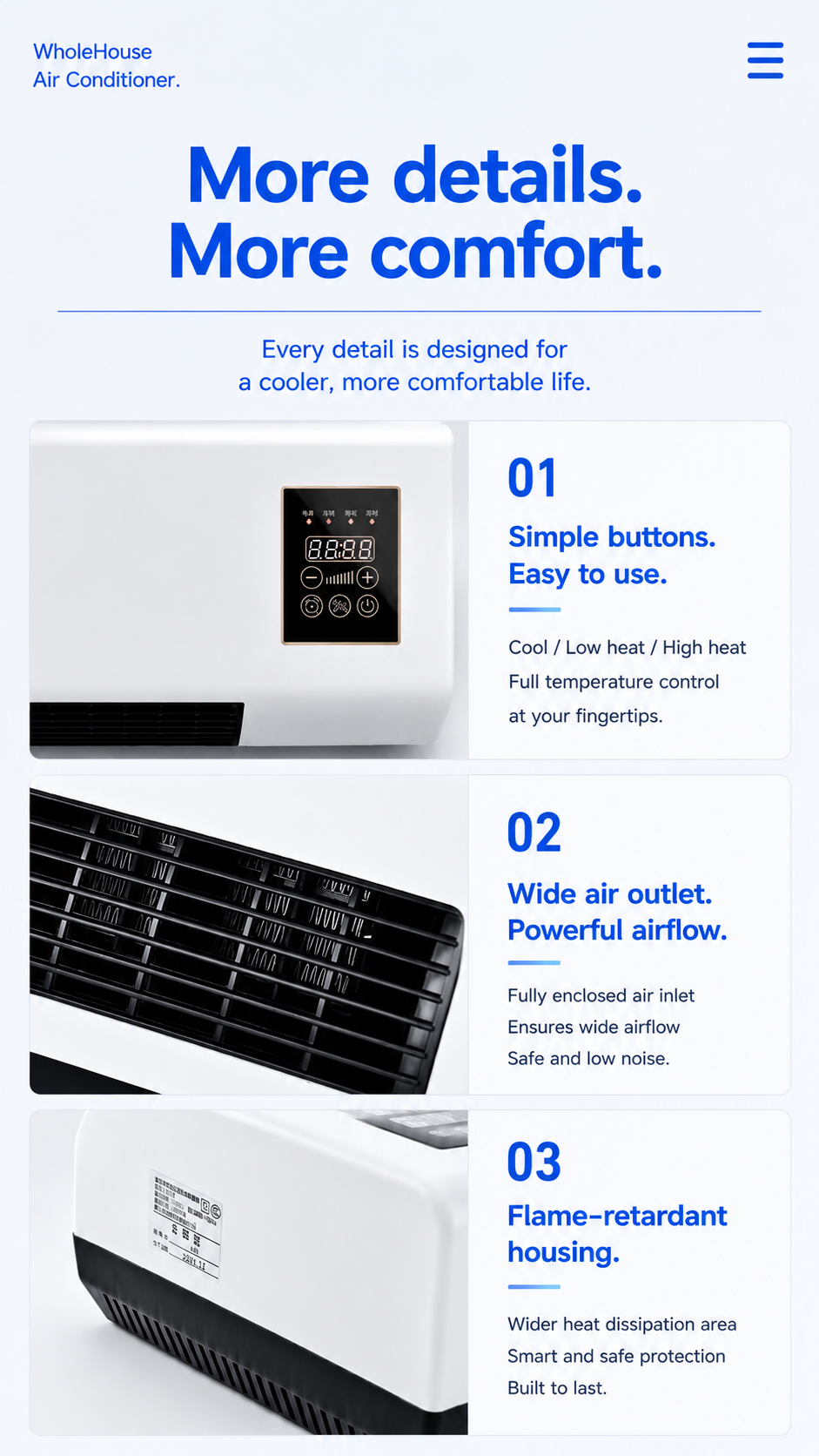 Saliénne Wall Pro — Climatiseur Mural Autonome à Installer
