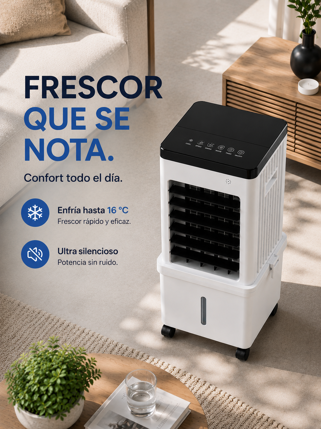 Frisoria 3-en-1 — Aire Acondicionado Ultra Silencioso 35 dB