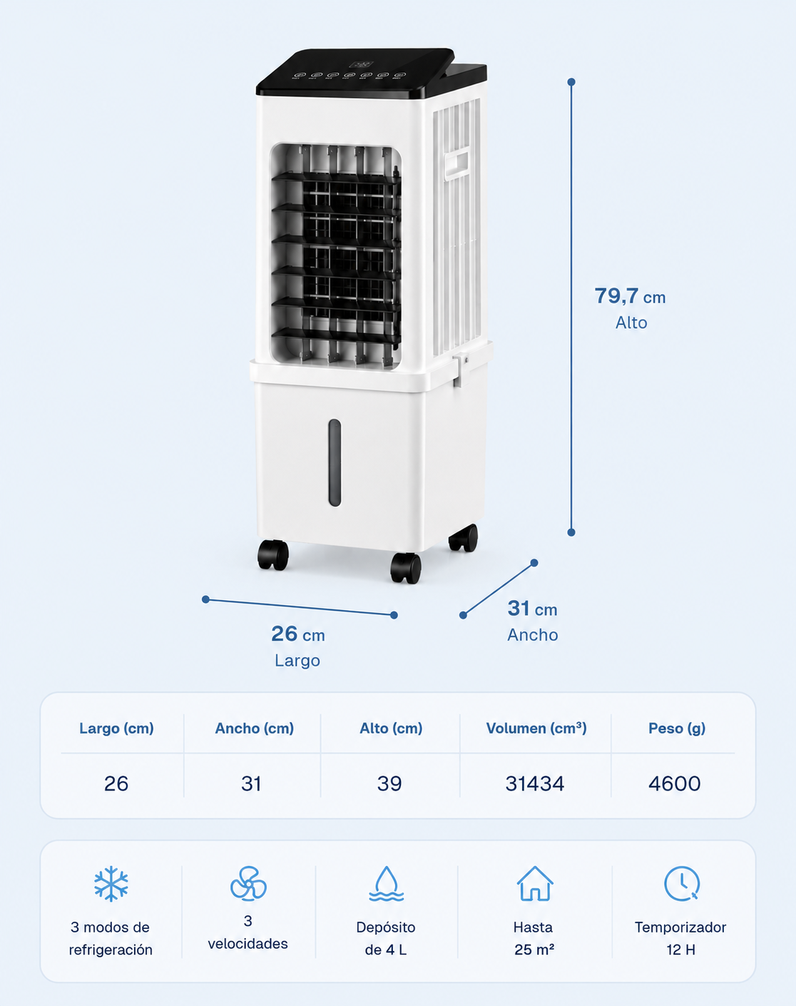 Frisoria 3-en-1 — Aire Acondicionado Ultra Silencioso 35 dB