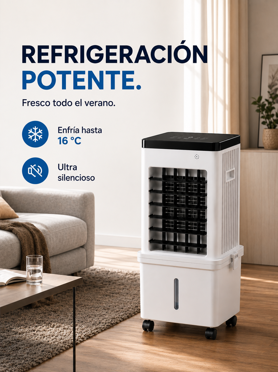 Frisoria 3-en-1 — Aire Acondicionado Ultra Silencioso 35 dB