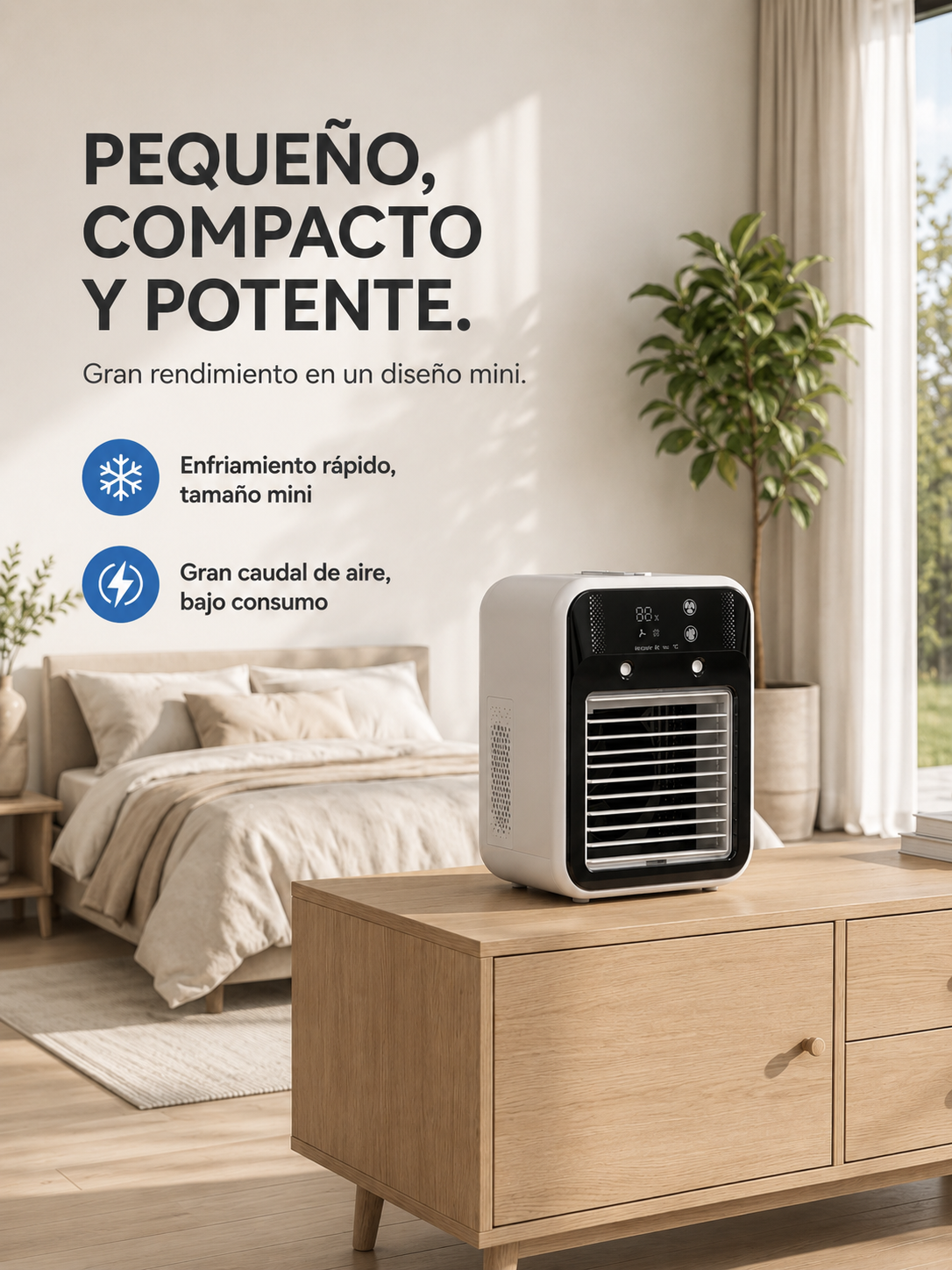 Frisoria Compact Silencioso — Aire Acondicionado para Dormitorio de Verano