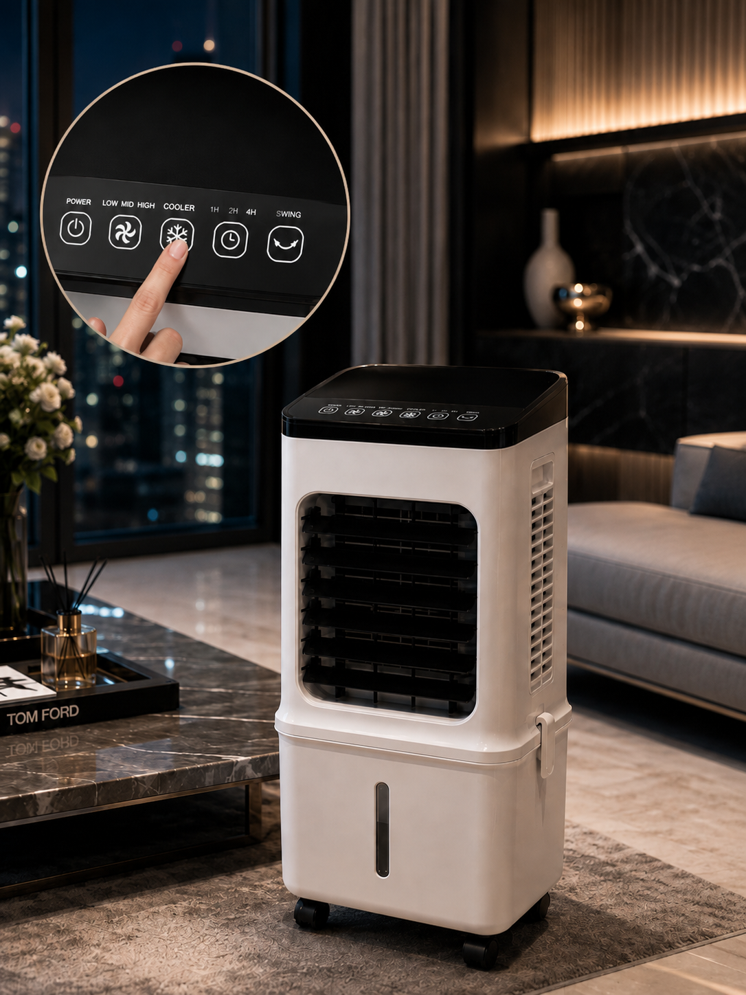 Frisoria Deluxe — Aire Acondicionado 4 en 1 con Mando a Distancia