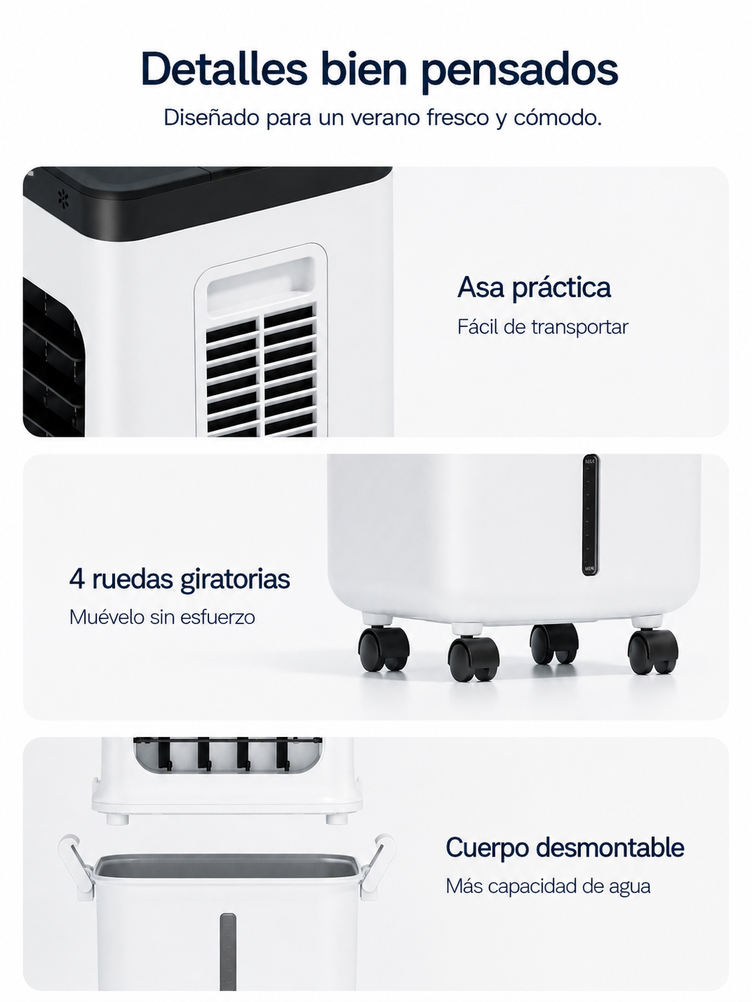 Frisoria Deluxe — Aire Acondicionado 4 en 1 con Mando a Distancia