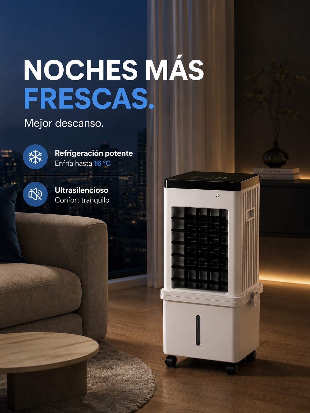 Frisoria Pro — Aire Acondicionado Silencioso 9000 BTU 4 en 1