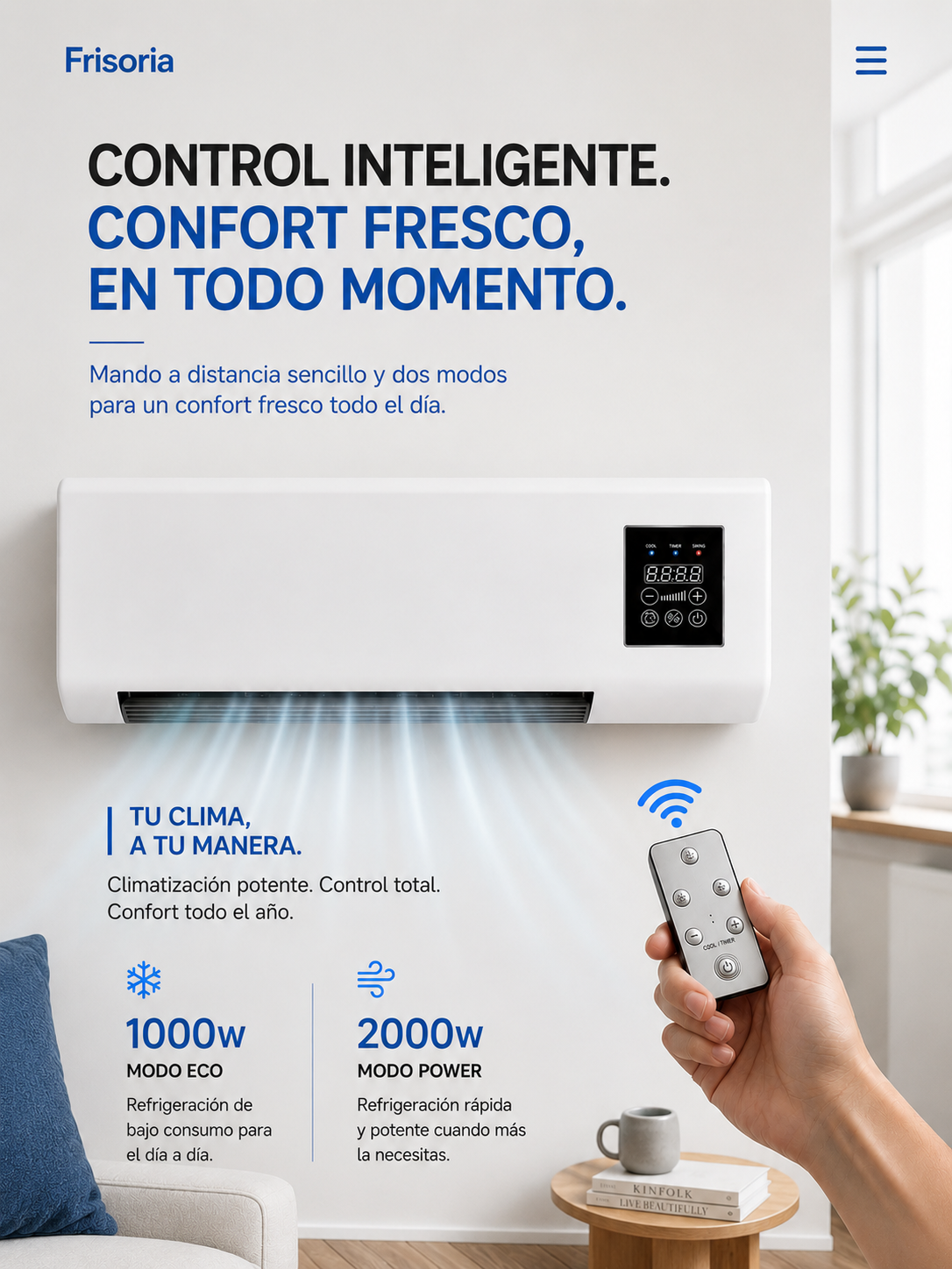Control inteligente — Frisoria Wall Pro